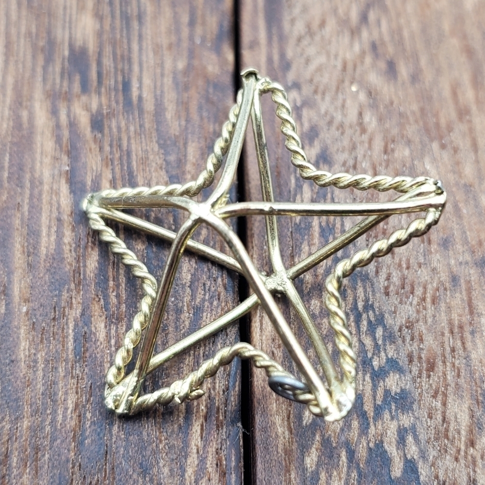3d shining star‎ necklace pendant